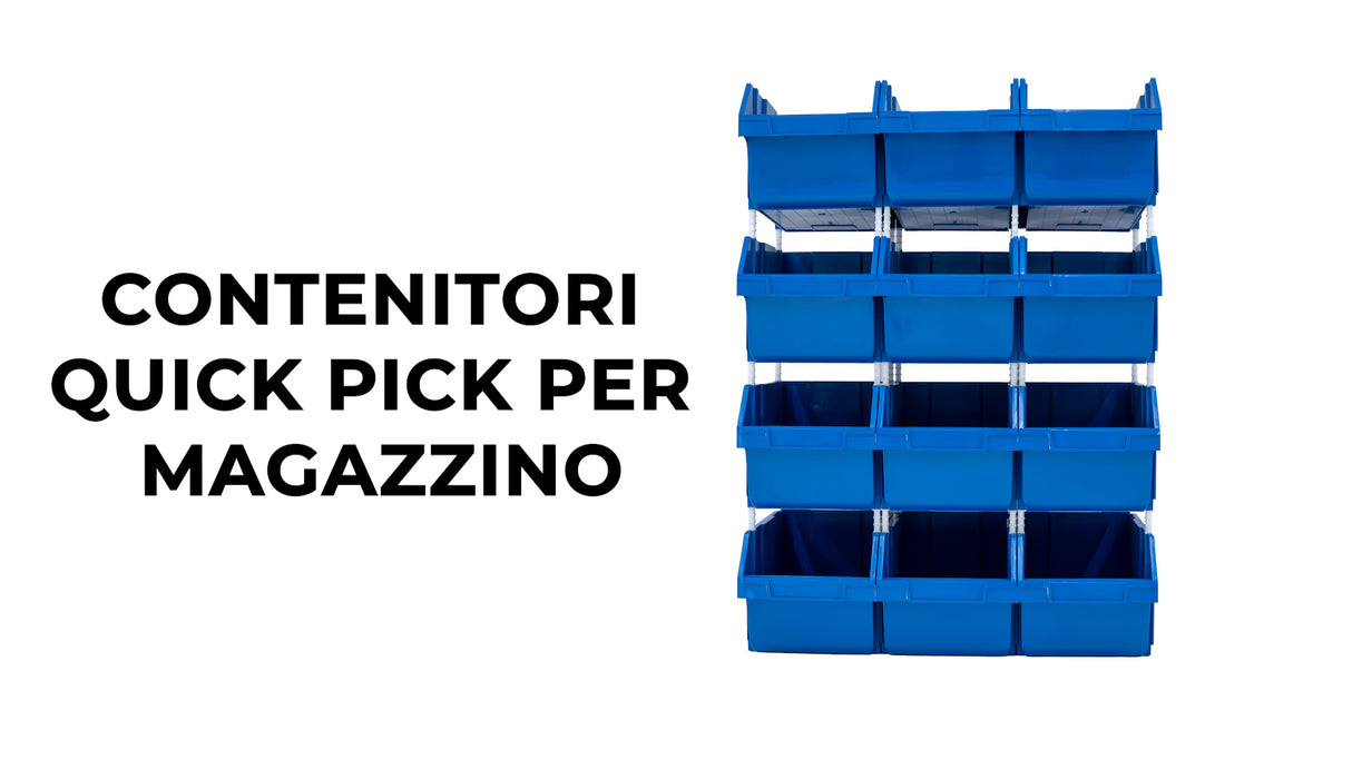 12 Contenitori a Bocca di Lupo in Plastica