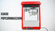 Macchina per Popcorn KuKoo Rossa 230g in Acciao Inox