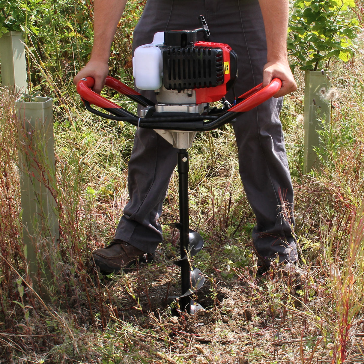 Trivella T-Mech per la terra e Fora terra per il montaggio di pali a 4 tempi da 120 mm