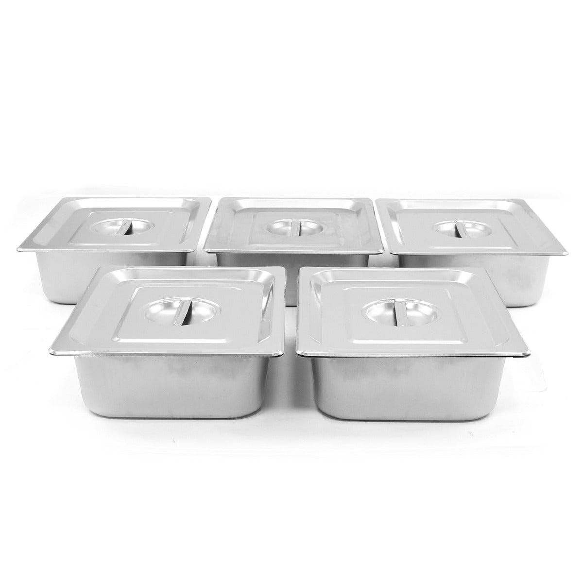 Espositore a Bagnomaria in Acciaio Inox con 5 Vaschette - KuKoo