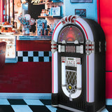 Jukebox Anni '50 con Vinile, CD, USB, Bluetooth, SD/MMC Memory Card, Radio FM e AUX