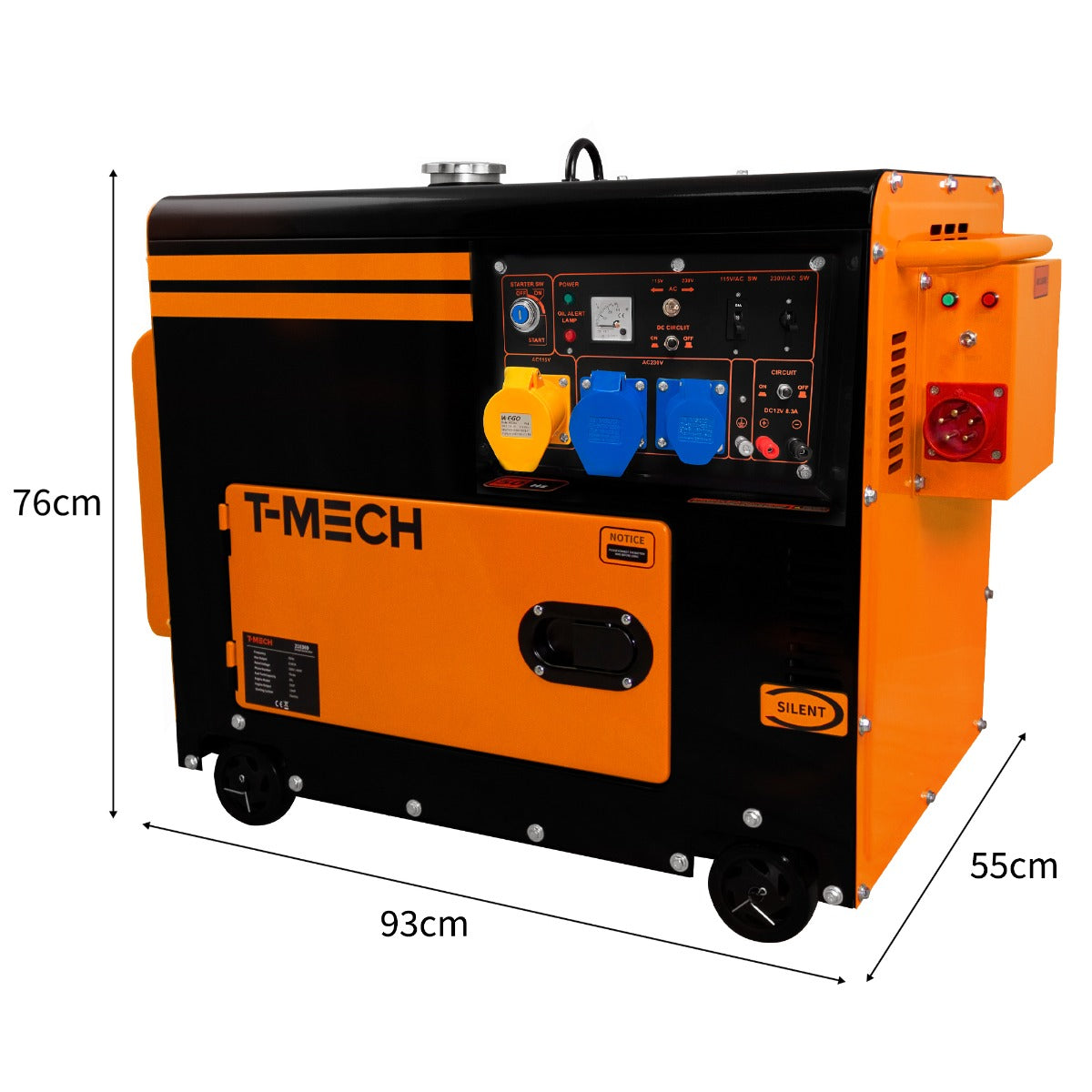 Generatore diesel T-Mech silenzioso monofase 230V