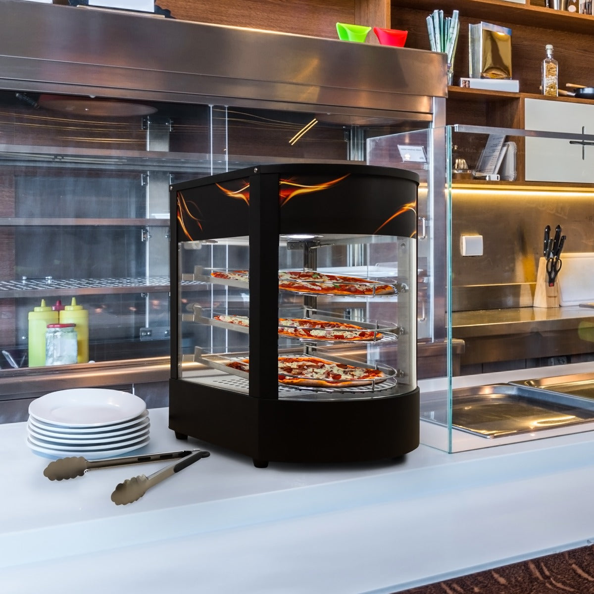 Display Caldo per Pizza in Vetro