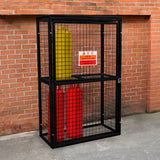 Gabbia a Rete Pieghevole per Bombole del Gas - 184 x 116 x 57 cm