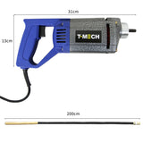 T-Mech - Coclea da Terra 3HP con 3 Trapani di Diverso Diametro & Kit di Sicurezza