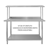 Set Tavolo e Ripiano da Cucina Ristorante KuKoo, Mensola Singola - 150cm