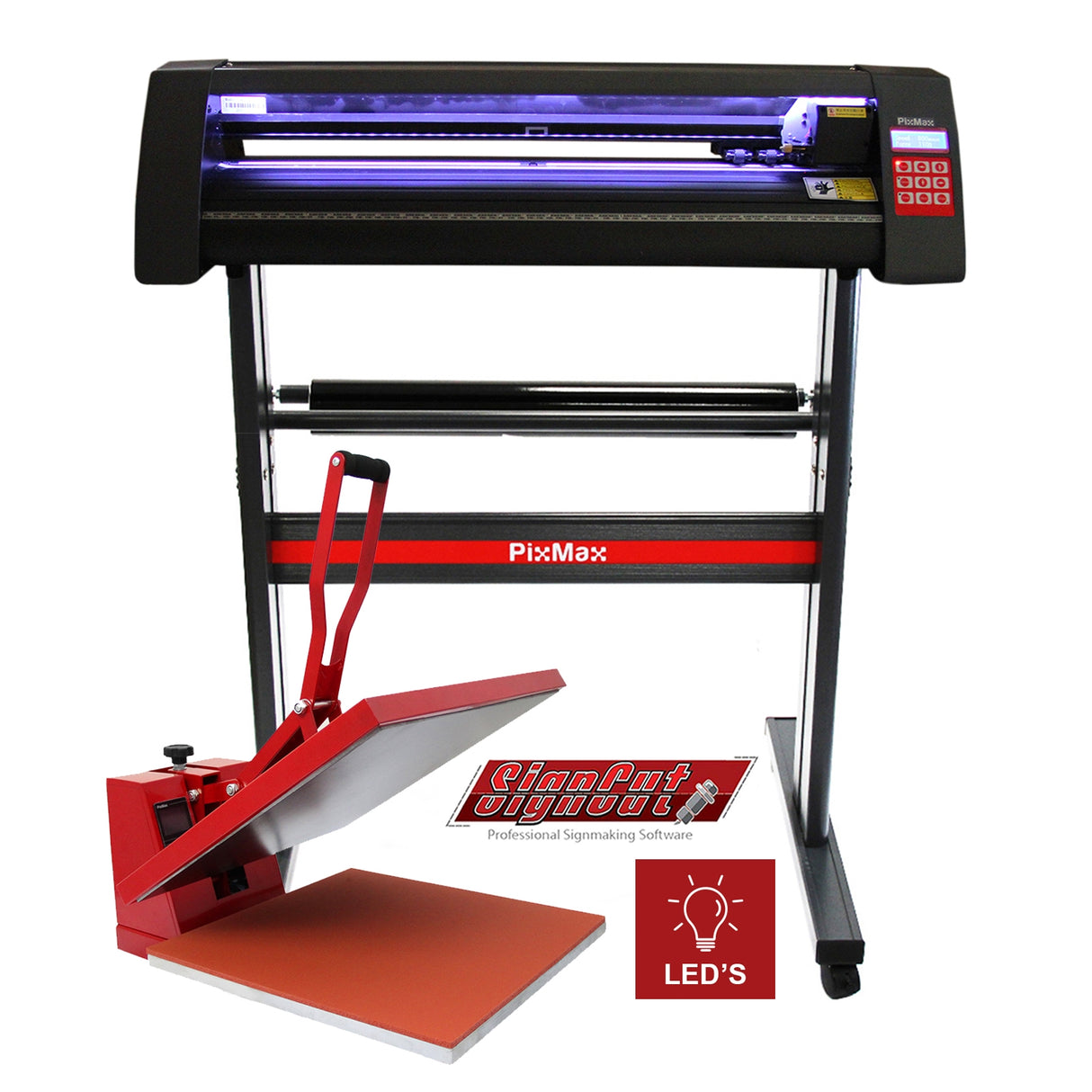 Plotter per Taglio Vinile - LED - 720 & Pressa a Caldo - 50x50