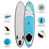 Tavola da Surf SUP Gonfiabile da 3m - Blu