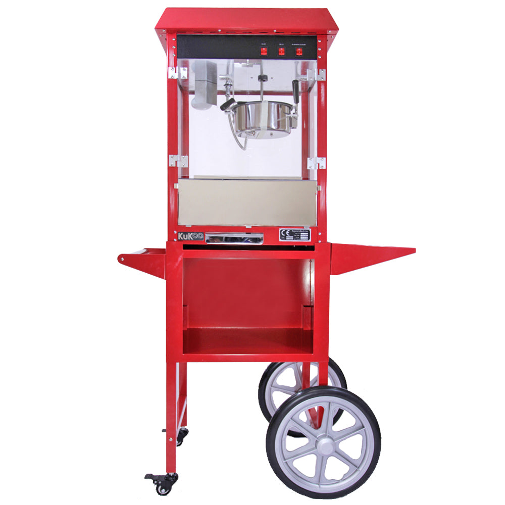 Macchina per Popcorn Acciaio Inox KuKoo & Carrello