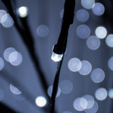 Salice Piangente Luminoso a LED - 240cm - Nero - Luci Fredde
