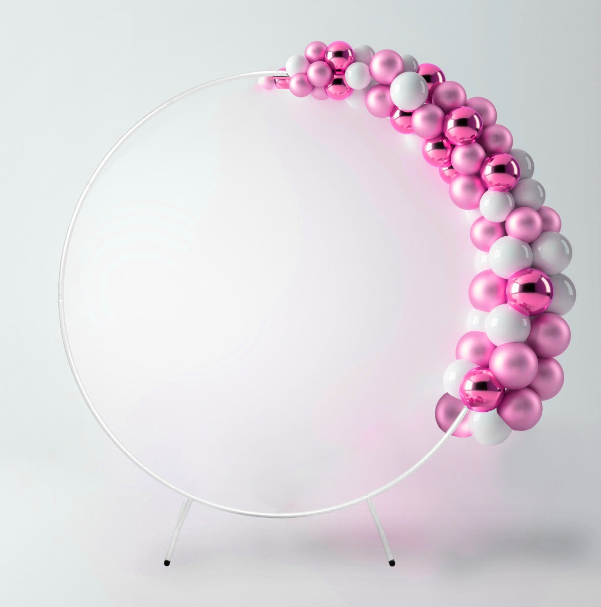 Arco Decorativo per Matrimoni - Bianco & 1 x Salice Piangente LED Bianco - 180cm